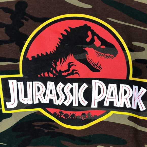 Jurassic Park Camo T Shirt Raptors - Picture 2 of 4